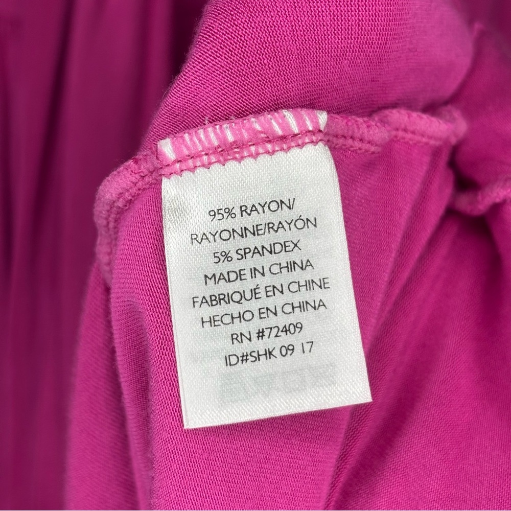 Magenta‎ Maternity & Nursing Pink Wrap Dress Pip & Vine Size Medium Pregnant - Picture 3 of 7